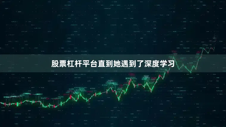 股票杠杆平台直到她遇到了深度学习